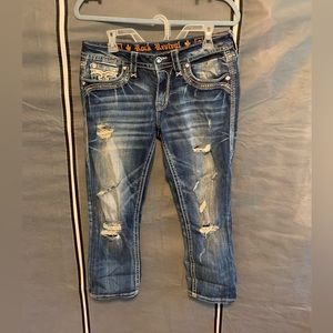 Woman’s “Darcy” Rock Revival Crop Jeans size 29 EUC